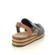 Rieker Wedge Sandals - Navy Tan - 62962-14 LOTUR
