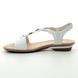 Rieker Comfortable Sandals - White - 63453-80 YOKO