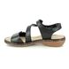 Rieker Comfortable Sandals - Black - 659C7-00 TITILATER