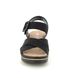 Rieker Wedge Sandals - Black - 67463-00 MONTCROSS