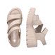 Rieker Wedge Sandals - Beige - 68055-62 NIKITUR