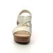 Rieker Wedge Sandals - Light Gold - 68160-62 HITUR SLING