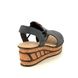 Rieker Wedge Sandals - Navy - 68175-14 HITUR