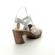 Rieker Heeled Sandals - White-silver - 69720-80 ROBELLA