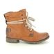 Rieker Lace Up Boots - Tan - 70820-24 PEERLESS