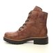 Rieker Biker Boots - Tan Leather - 72623-22 LUNA ZIP