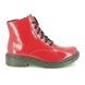 Rieker Lace Up Boots - Red patent - 76240-33 DOCSY 05