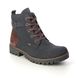 Rieker Lace Up Boots - Navy Brown - 78502-14 GAMPER TEX 15