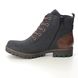 Rieker Lace Up Boots - Navy Brown - 78502-14 GAMPER TEX 15