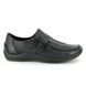 Rieker Comfort Slip On Shoes - Black leather - L1751-00 CELIA 72