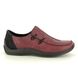 Rieker Comfort Slip On Shoes - Wine leather - L1751-35 CELIA 72