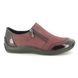 Rieker Comfort Slip On Shoes - Wine patent - L1771-35 CELIAZI