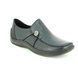 Rieker Comfort Slip On Shoes - Navy leather - L1781-14 CELIA 62