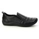 Rieker Comfort Slip On Shoes - Black leather - L1789-00 CELIAPIN