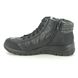 Rieker Lace Up Boots - Black - L7110-01 EIKECUFF