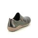 Rieker Comfort Slip On Shoes - Olive leather - L7571-54 ZIGSHU TEX