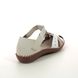 Rieker Closed Toe Sandals - Off White Beige - M1655-61 VALLWEAVE 2