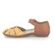 Rieker Closed Toe Sandals - Yellow - M1666-69 VALLAR