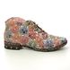 Rieker Lace Up Boots - Floral print - M1835-90 SUMMER ZIP