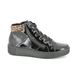 Rieker Lace Up Boots - Black patent - M6434-01 DURLOLEP