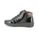 Rieker Lace Up Boots - Black patent - M6434-01 DURLOLEP