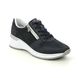 Rieker Trainers - Navy Leather - N4338-14 VICTIZO WEDGE