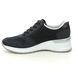 Rieker Trainers - Navy Leather - N4338-14 VICTIZO WEDGE