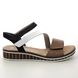 Rieker Flat Sandals - Tan - V3670-64 VITAFIT