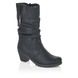 Rieker Mid Calf Boots - Black - Y8053-00 GREECE MID