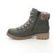 Rieker Lace Up Boots - Green - Y9131-54 PLANAR TEX