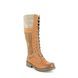 Rieker Knee-high Boots - Tan - Z0442-24 FRESH TEX LACE