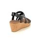 Skechers Wedge Sandals - Black - 119339 BEVERLEE