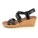 Skechers Wedge Sandals - Black - 119339 BEVERLEE