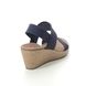 Skechers Wedge Sandals - Navy - 119571 BEVERLEE LUCK