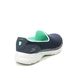 Skechers Trainers - Navy Turquoise - 124508 GO WALK 6