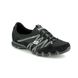 Skechers Lacing Shoes - Black Charcoal Grey - 21159 HOT TICKET BIKER
