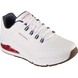 Skechers Trainers - White Navy Red - 232181 Uno 2