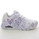 Skechers Trainers - White Light Purple - 155507 UNO GOLDCROWN