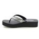 Skechers Toe Post Sandals - Black - 119638 VINYASA DAISIES