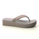 Skechers Toe Post Sandals - Taupe - 119638 VINYASA DAISIES