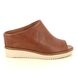 Tamaris Wedge Sandals - Tan Leather - 2720042372 ALIS SLIDE