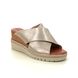 Tamaris Slide Sandals - Light Gold - 27223/28/179 ALISA  WEDGE