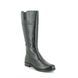 Tamaris Knee-high Boots - Black leather - 25582/25/001 CARI WIDE CALF