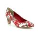 Tamaris Heeled Shoes - Red floral  - 22418/22/547 CAXIAS 91