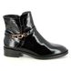Tamaris Ankle Boots - Black patent - 25365/41/018 FJELLA BUCKLE