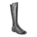 Tamaris Knee-high Boots - Black leather - 25511/27/001 INDAFITONI