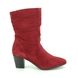 Tamaris Ankle Boots - Red suede - 25740/23/536 JUNA