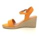 Tamaris Wedge Sandals - Orange - 2830042609 LIVIA  91