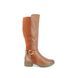 Tamaris Knee-high Boots - Tan Leather - 25550/27/305 MARLI WIDE LEG