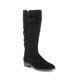 Tamaris Knee-high Boots - Black Suede - 25561/23/001 MINE